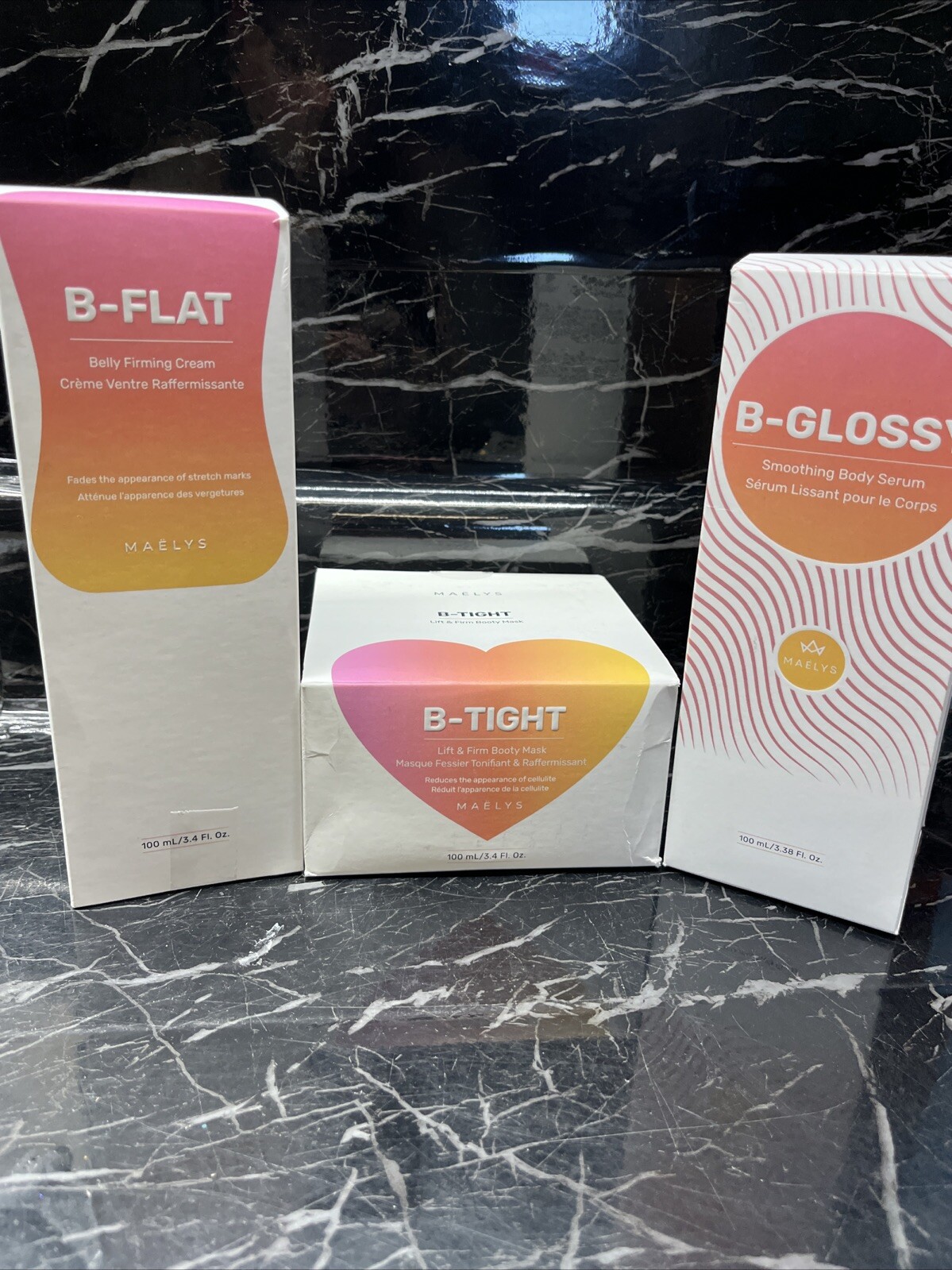 MAELYS B-FLAT + B TIGHT + B-GLOSSY 3.38oz New 🔥SALE🔥