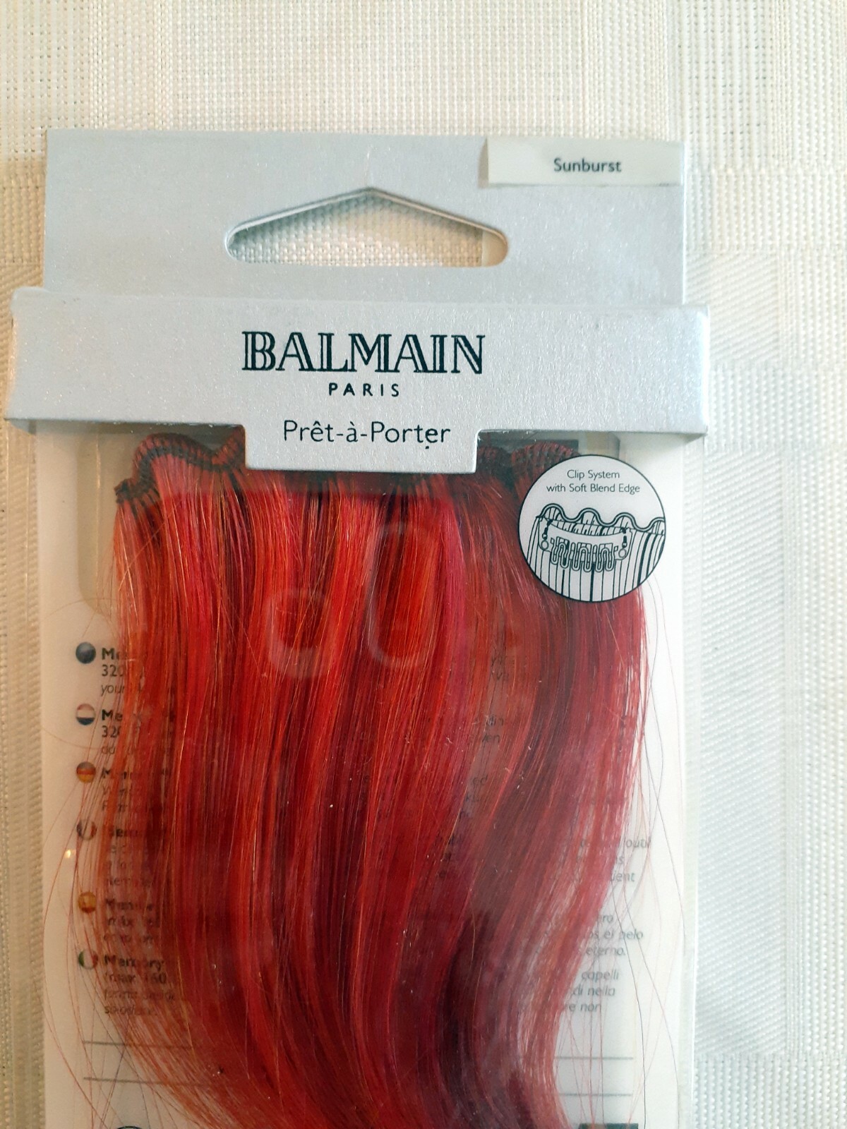 Balmain Hair Make-Up 1PC Color Fringe Extension Soft Blend Edge! 30cm 11.8″