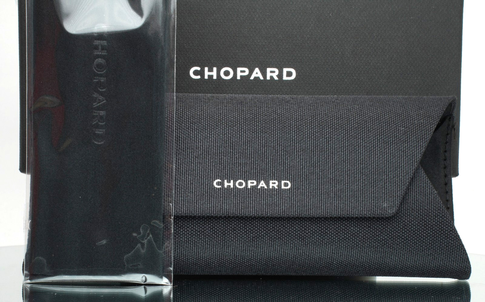 CHOPARD VCHD20 0568 Gunmetal Mens Rectangle Rimless Eyeglasses 56-16-145 B:38