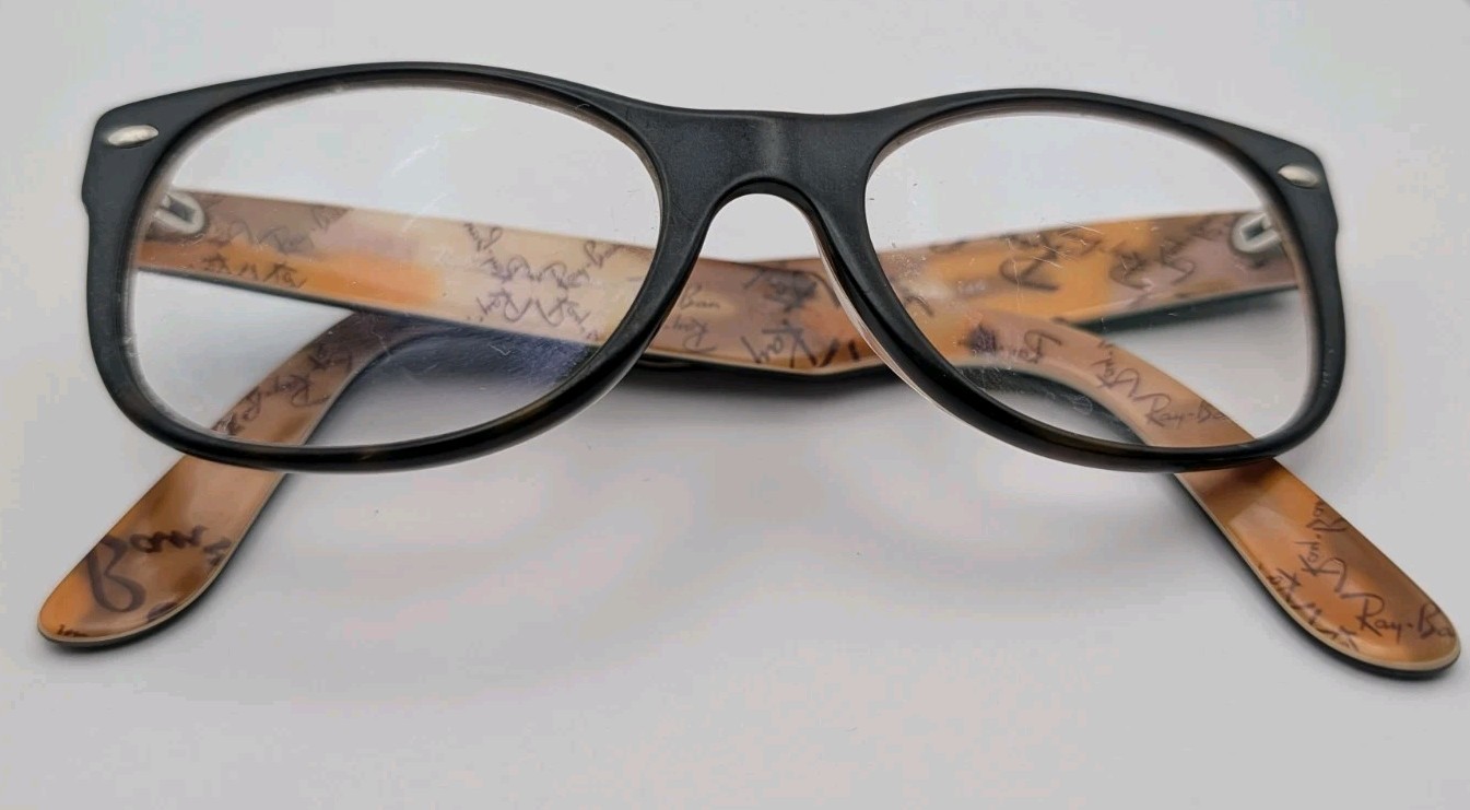 Ray-Ban RB 5184 5409 Glasses Frames Only Black Tortoise Logo Script 50 18 145