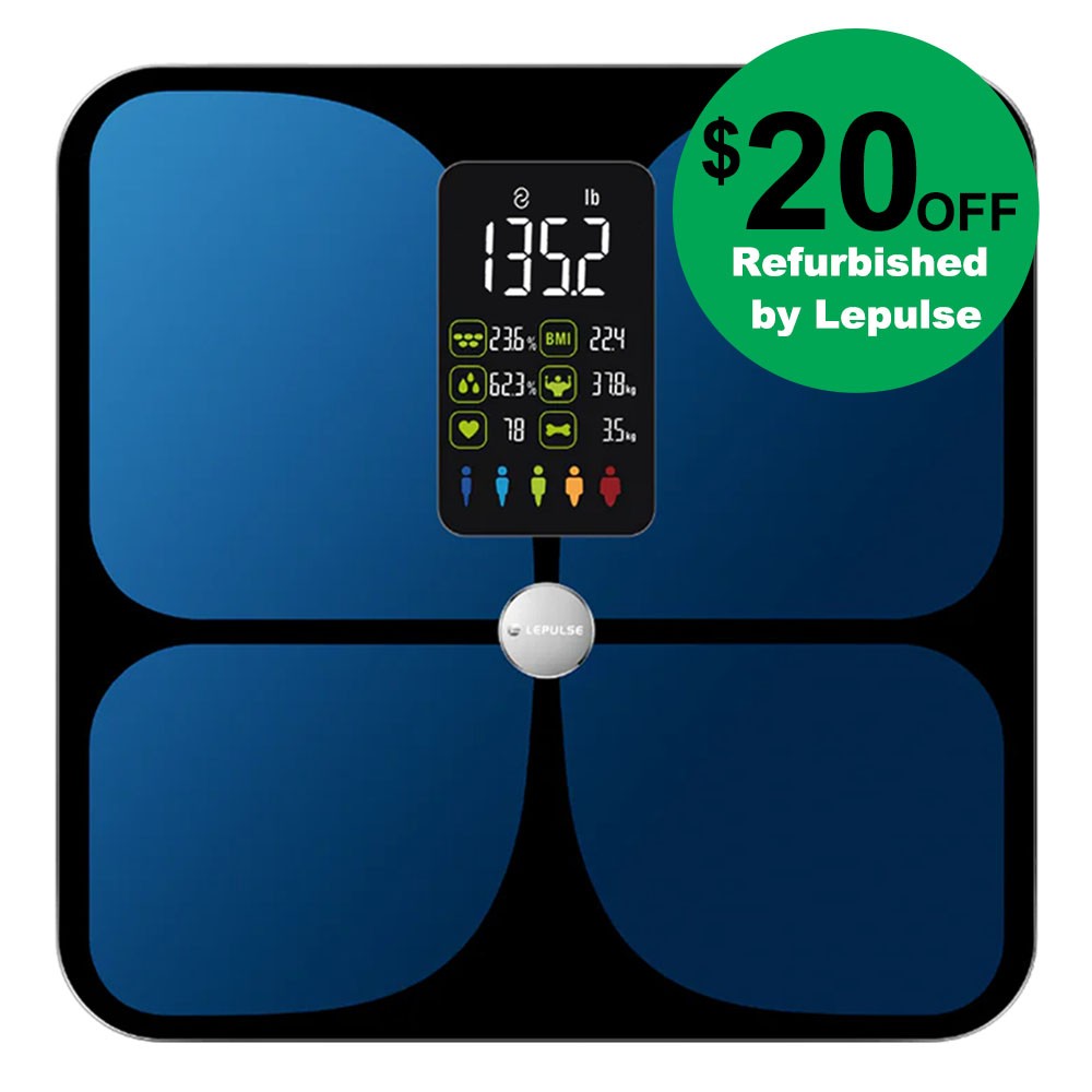 Lepulse Smart Scale Weight Body Digital Bathroom Scale Bluetooth Body Fat Scale