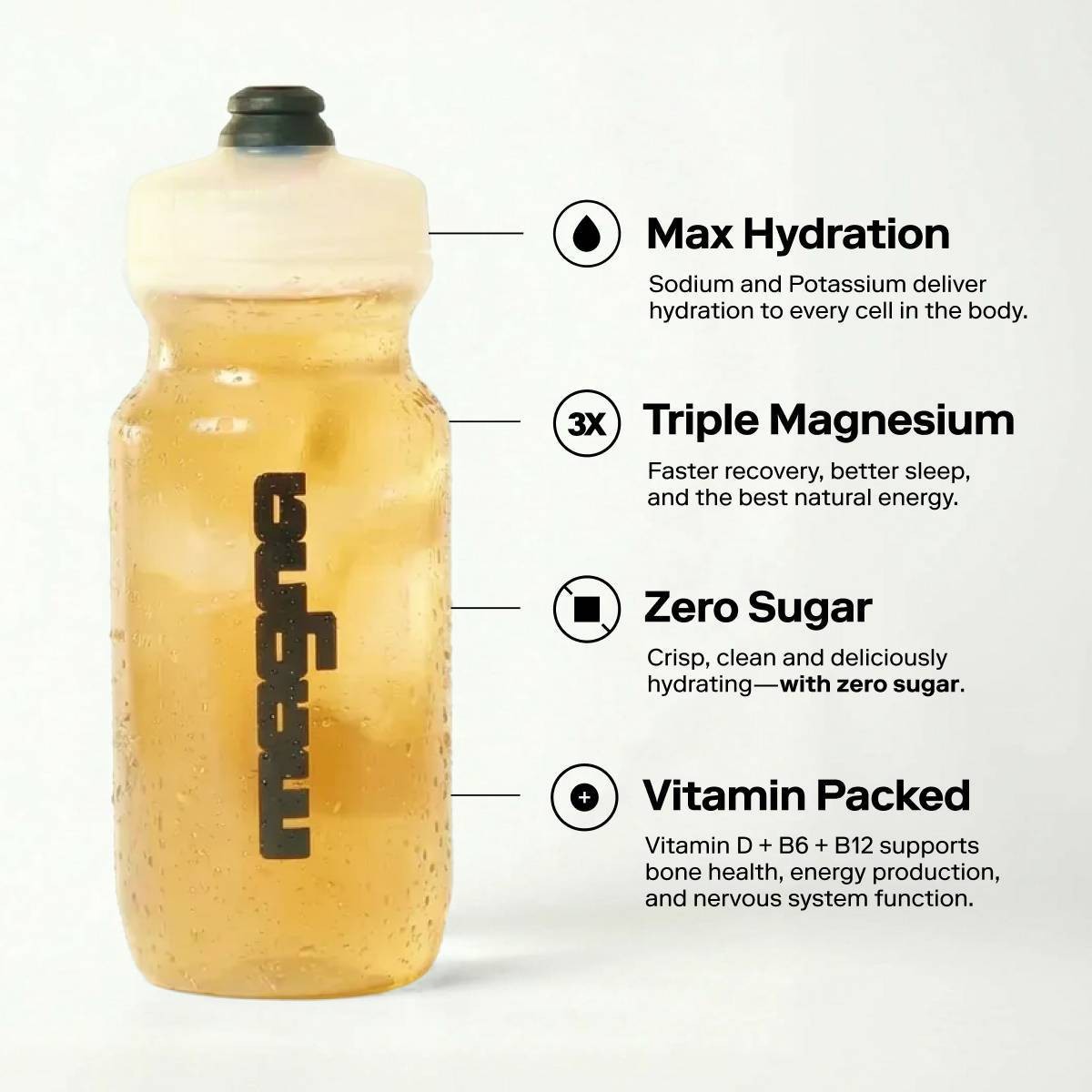 Magna Hydration Electrolyte Mix Stick Pack Dietary Supplement Vegan Powder -10ct