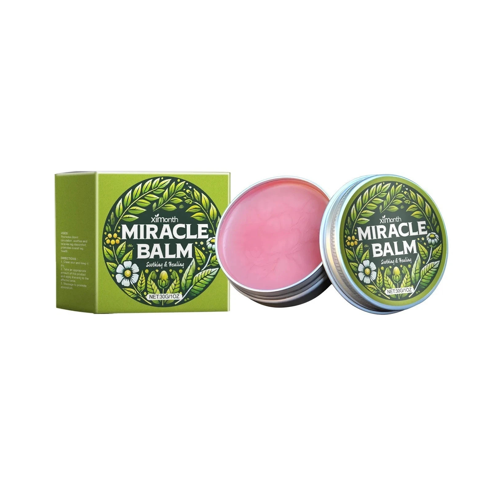 3x Miracle Balm Soothing Joint Cream for Back, Hands, Feet and Body Cream 30g