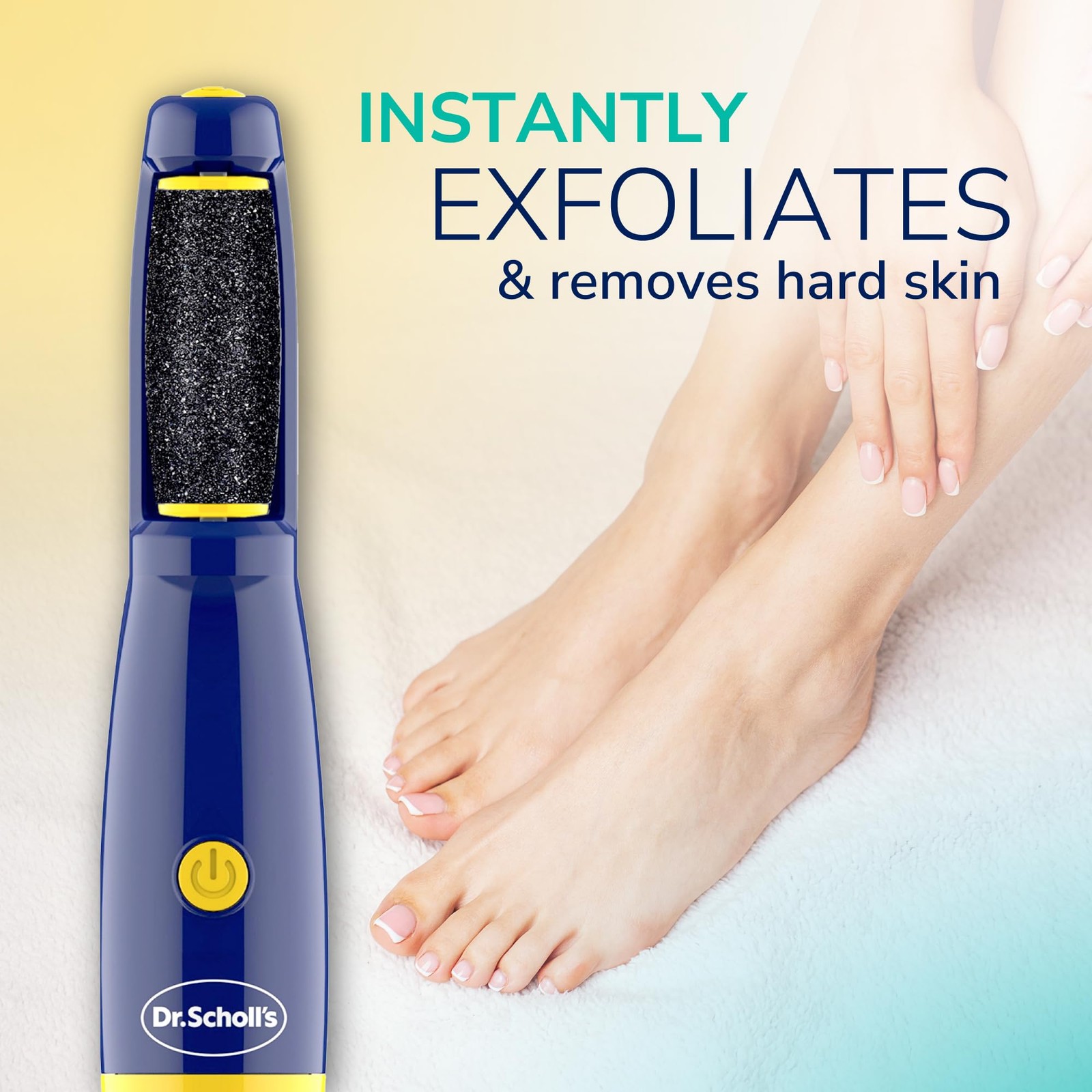 Dr. Scholl’s Callus Remover Electronic Foot File, Electric Hard Skin Removal for