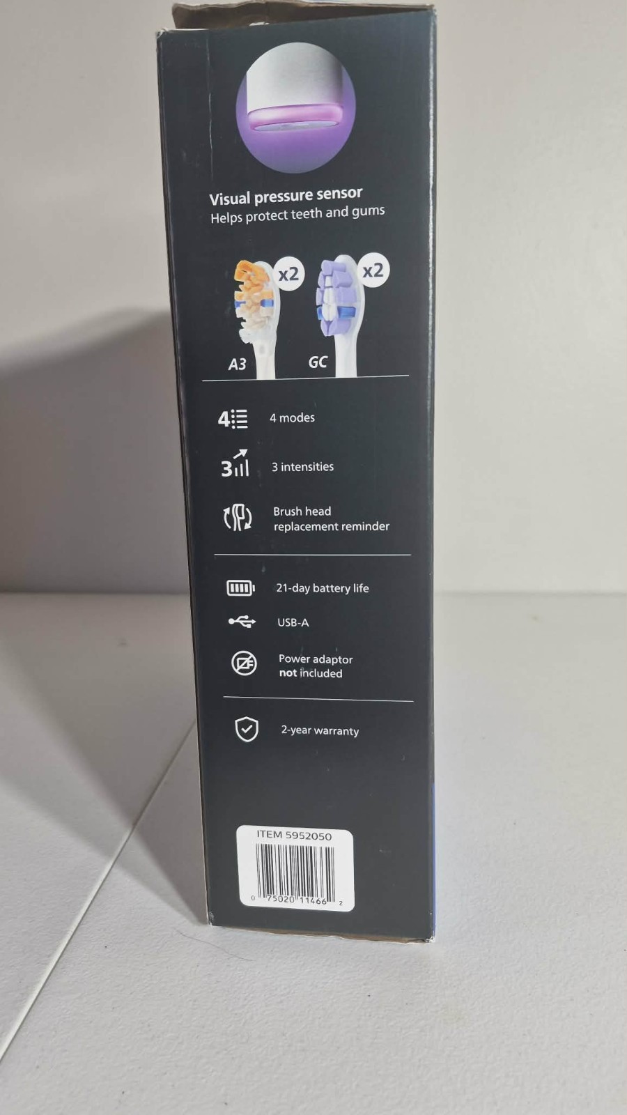Philips Sonicare Professional Clean Plus Electric Toothbrush 2-Pack White & Navy