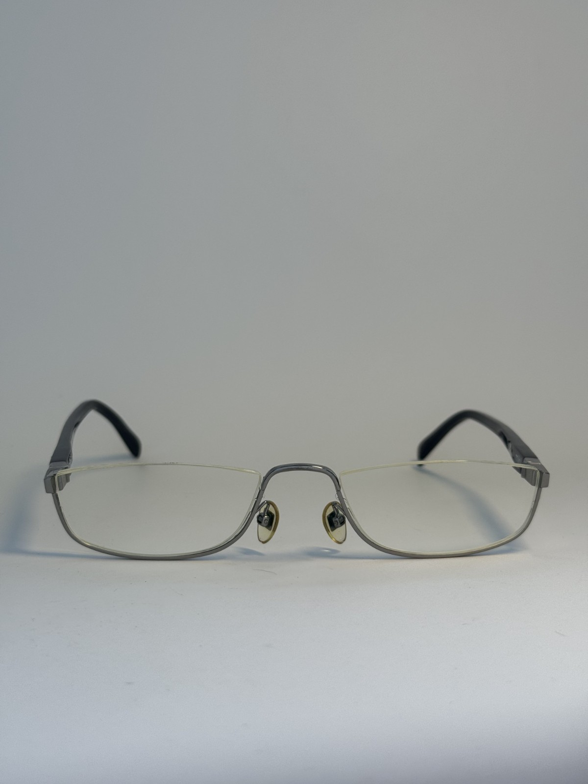 Alain Mikli P9904.09 Starck Biohalf 1 Silver Black Rectangular Eyeglasses Frames