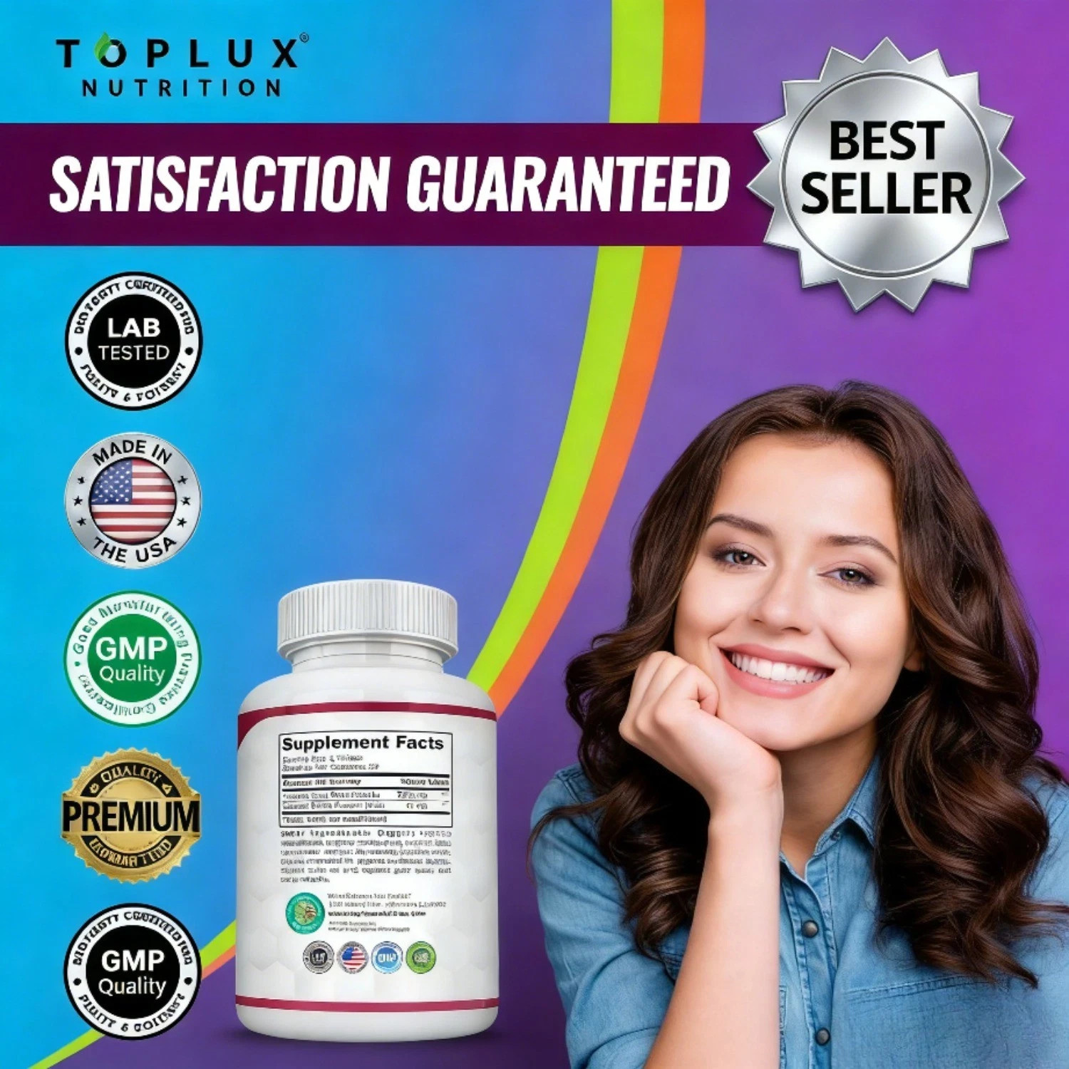 Toplux Organic Beet Root 2040mg.Nitric Oxide Booster Tablets