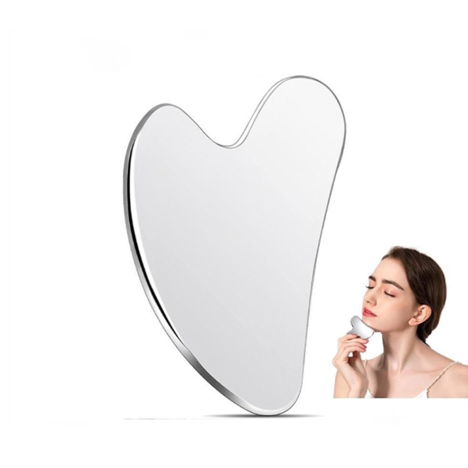 Stainless Steel Gua Sha Facial Tools Guasha for Face Metal Gua Sha Tighten Skin