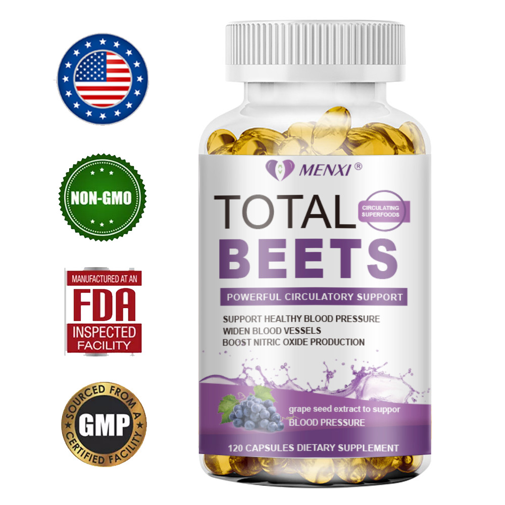 Total Beets Circulation Superfood Beet Root with Blood Pressure Support 120ct