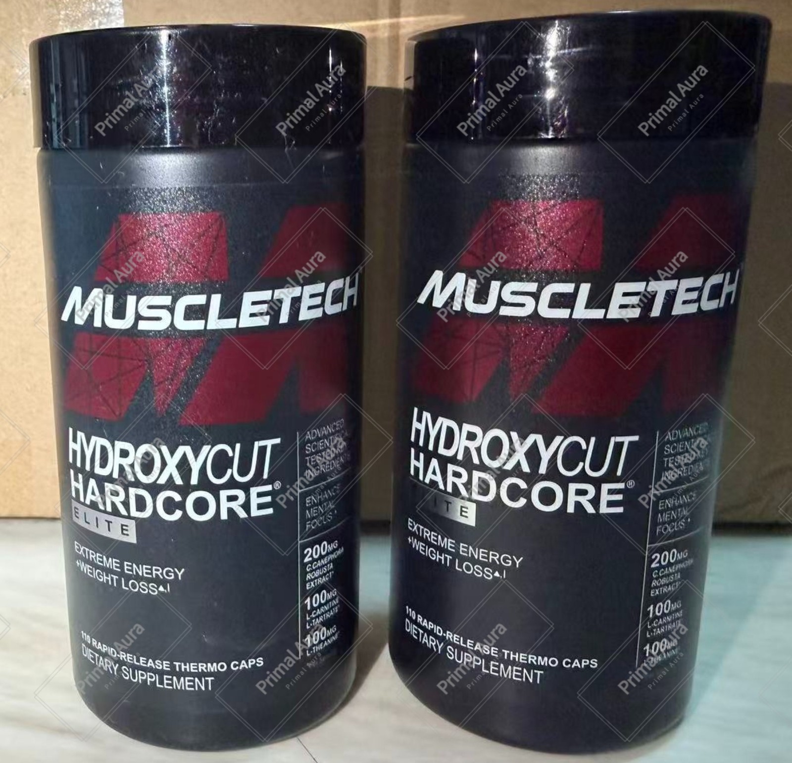 2Pack -Hardcore Elite – 100 Rapid-Release Thermo Caps-Energy & Focus-for Men