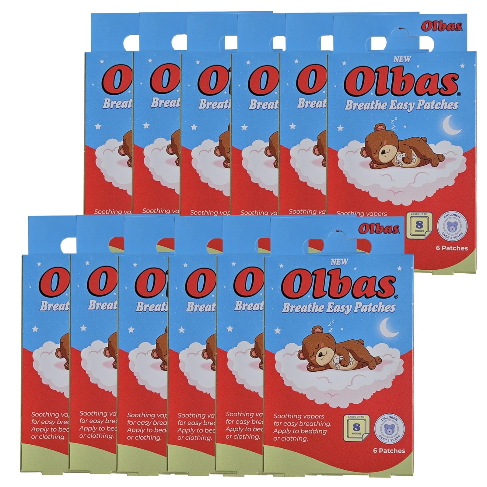 Olbas Breathe Easy Patches Natural Sinus Nasal Relief For Kids Over 3 Years