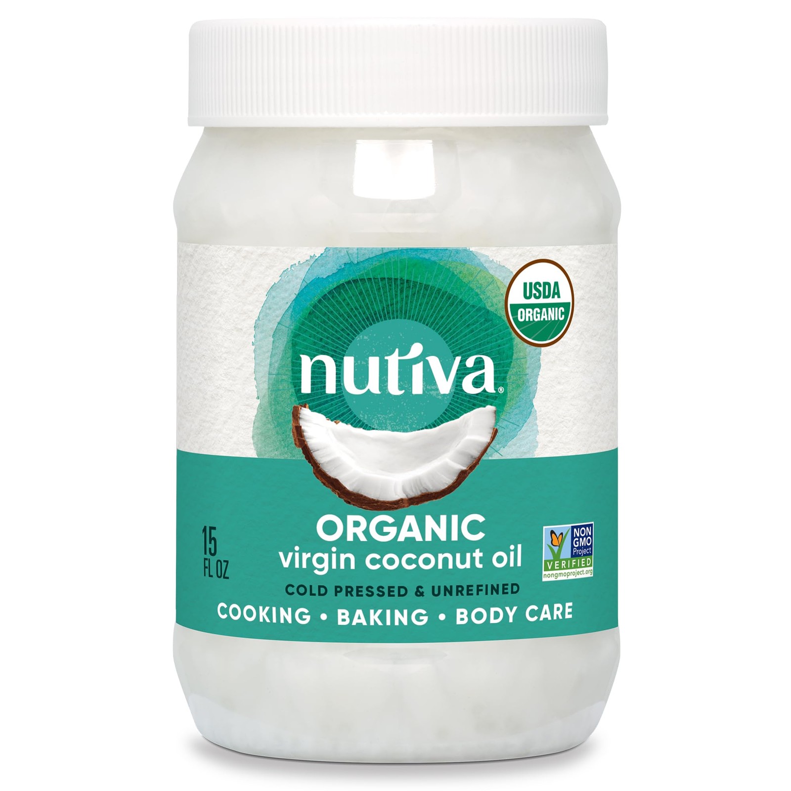 Nutiva Organic, Cold-Pressed, Unrefined, Virgin 15 Fl Oz (Pack of 1), Default