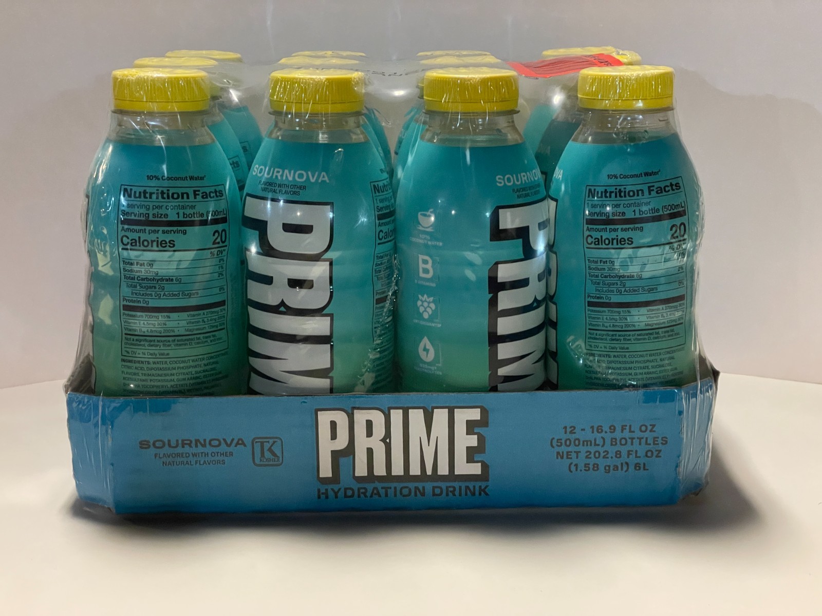 12-PACK Prime Sournova REVAMP V2 Hydration Drink – 16.9 fl oz NEW – EXP: 06/27