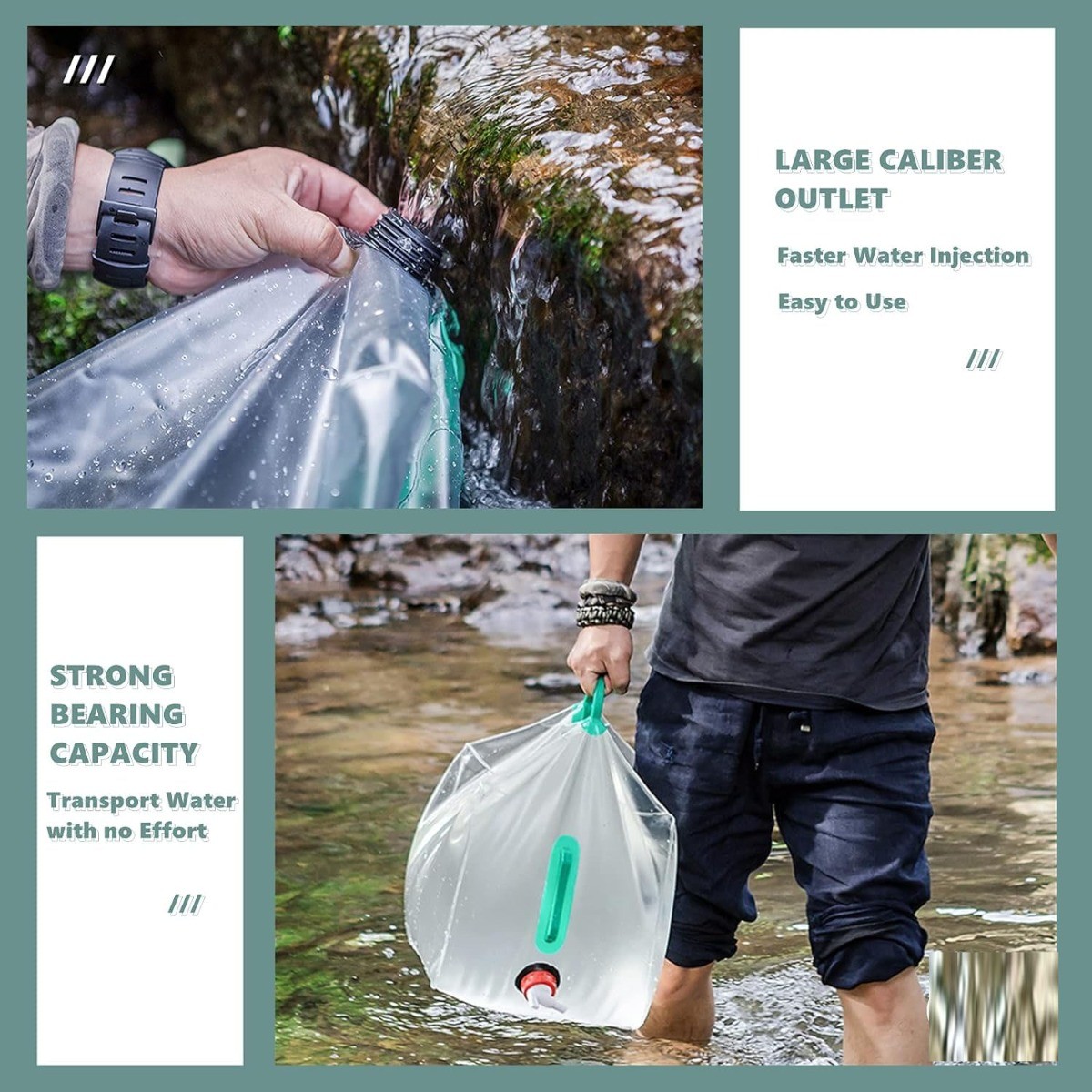 Durable 20L Foldable Water Bag