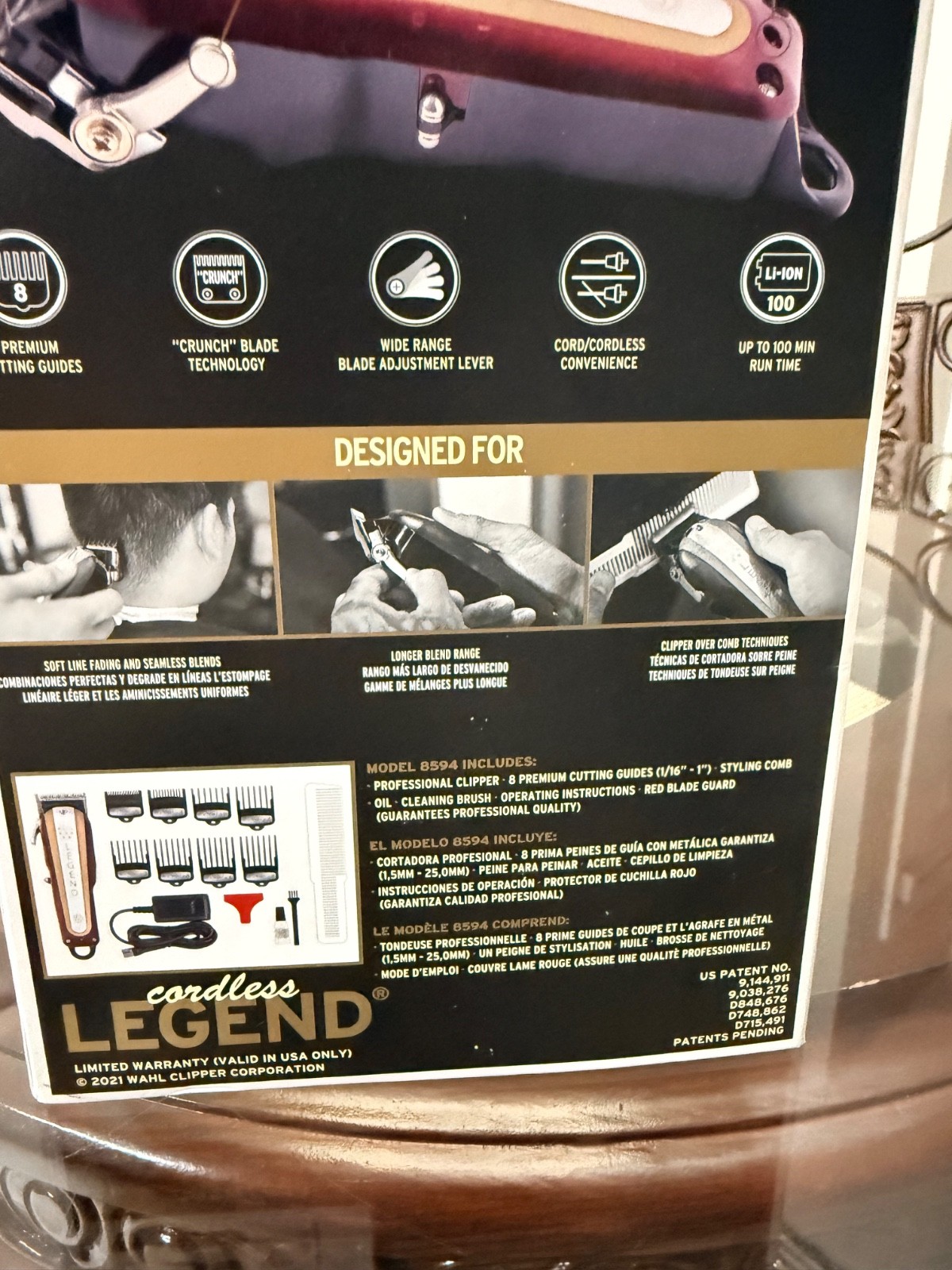 WAHL Cordless Legend Professional 5-Star Series Cordless Clipper (8594)