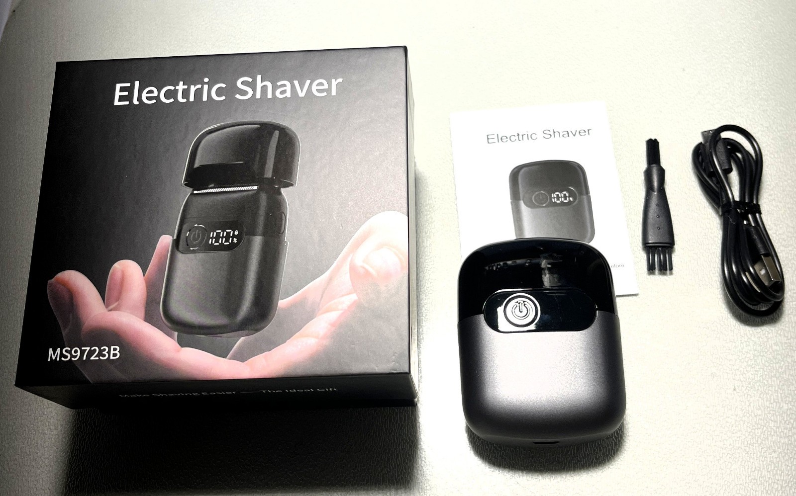 Electric Razor for Men Foil Shaver & Beard Trimmer Dry or Wet Mini/Travel Size