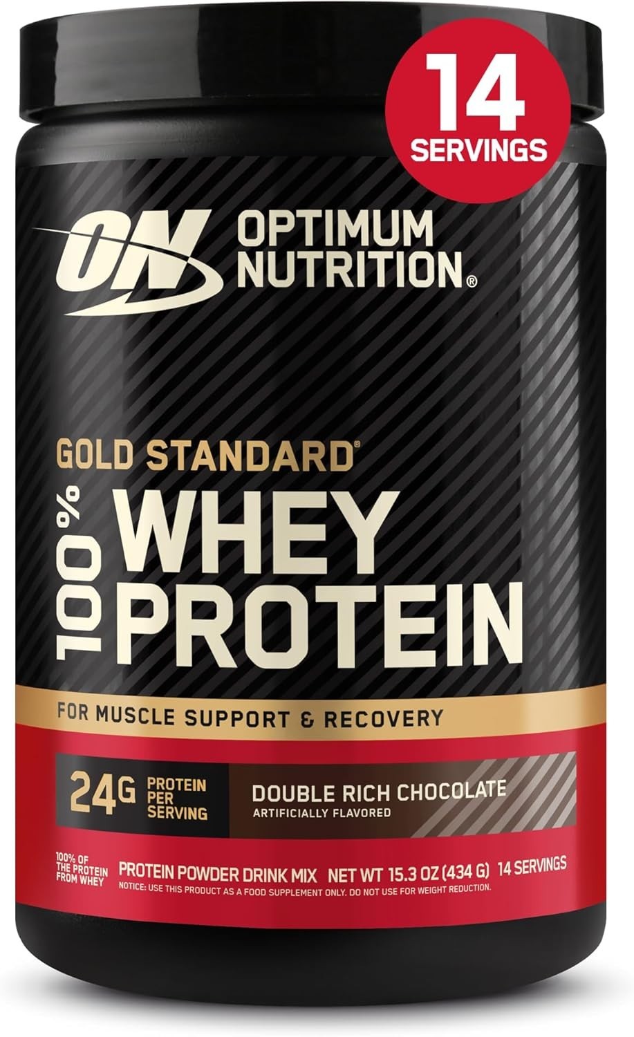 Optimum Nutrition Gold Standard 100% Whey Protein Double Rich Chocolate 1 lb