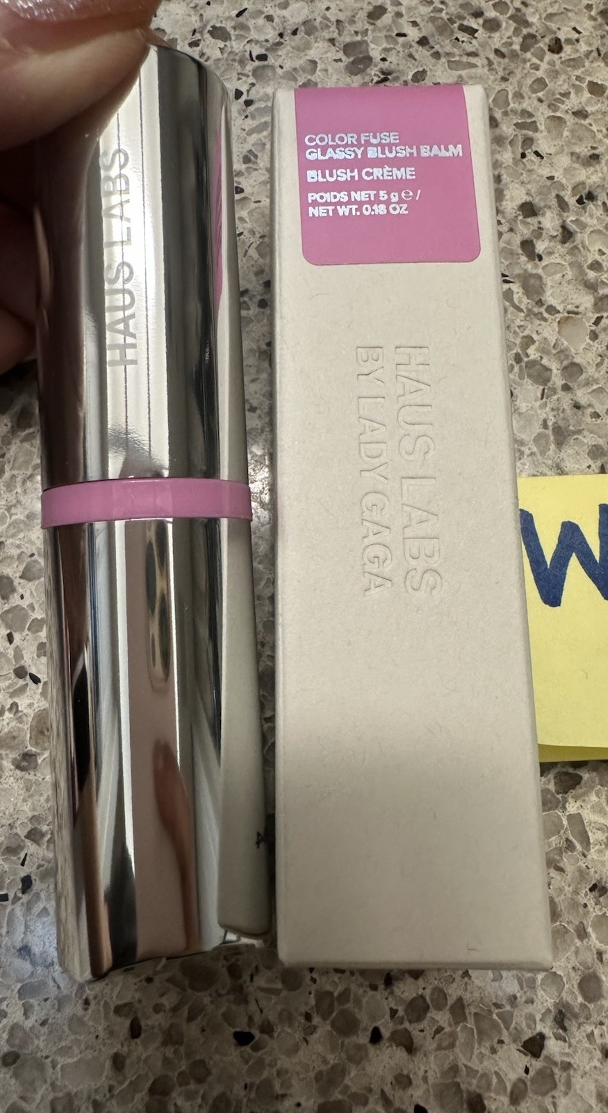 HAUS Lady Gaga Color Fuse Glassy Blush Balm GLASSY LILAC .18oz/5g FULL SZ $34