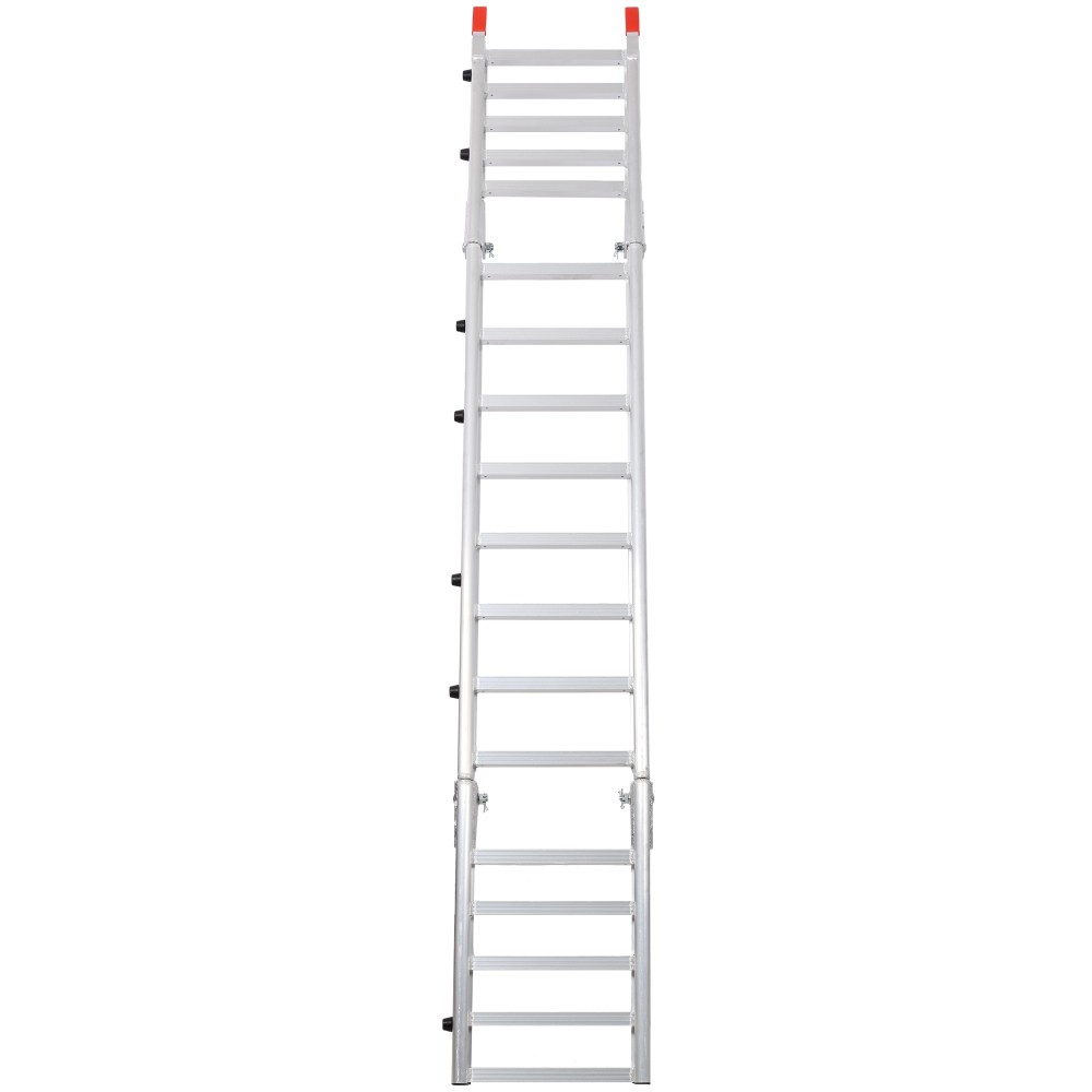 Silver Aluminum 2-in-1 Ramp & Tailgate Extender 1400LBS