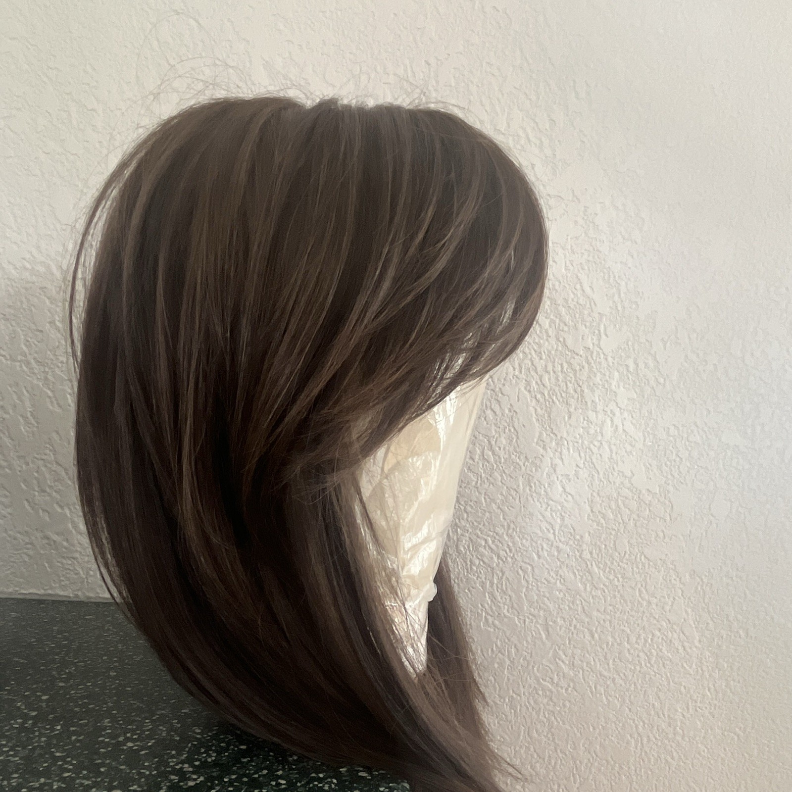 Raquel Welch Medium Brown Straight Layered Synthetic Wig Classic Cap C-Part