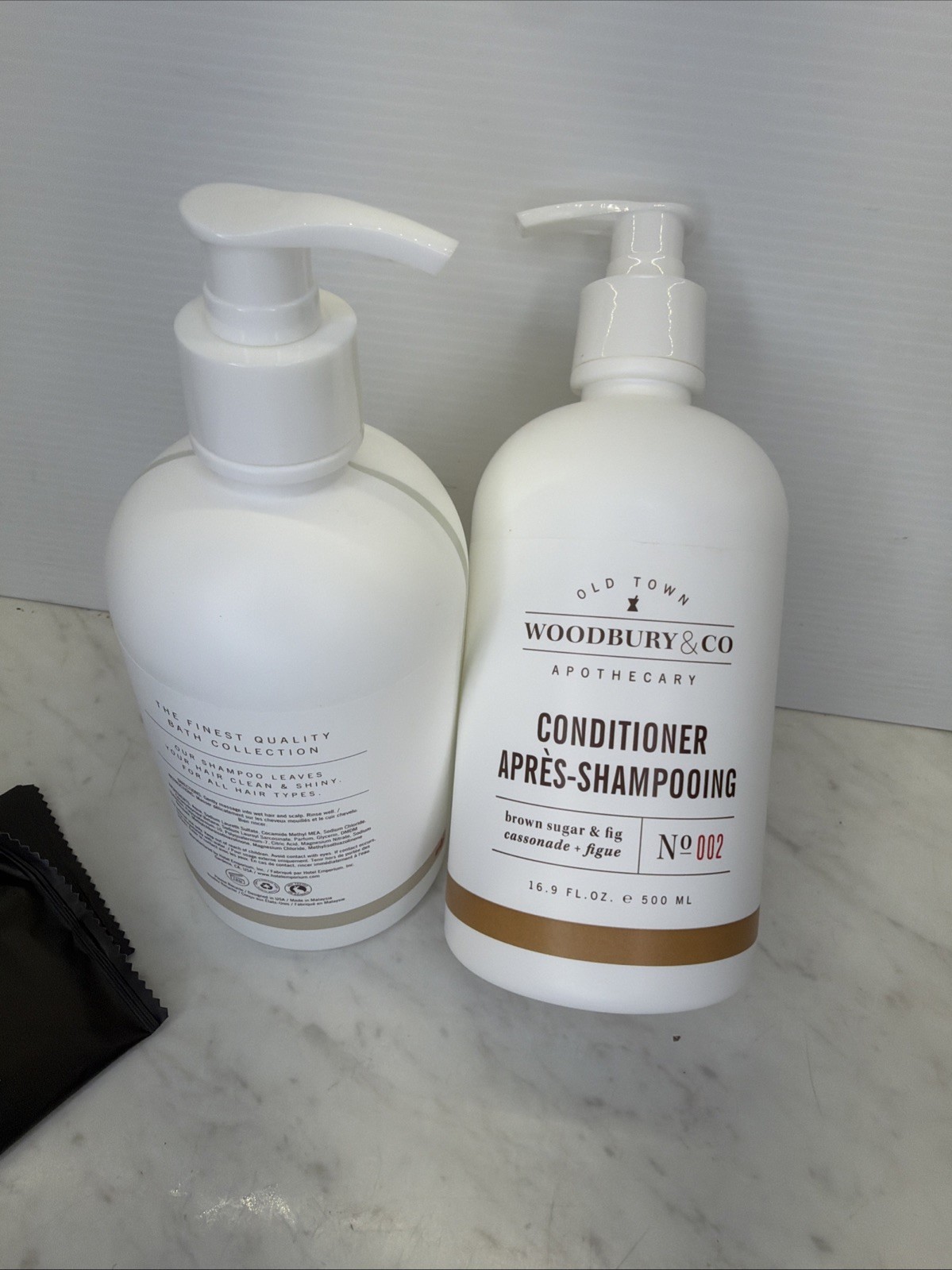 2 Bottles Woodbury & Co. SHAMPOO & CONDITIONER Set 16.9oz Brown Sugar & Fig
