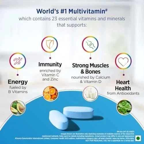 Centrum Men Multivitamin Tablet Multivitamin & Multimineral Supplement – 50 Tabs