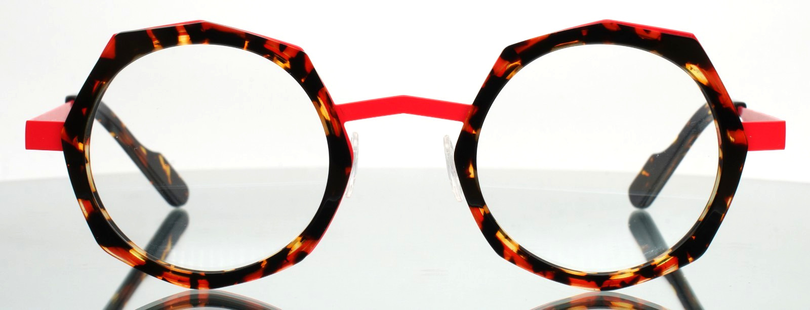 ANNE ET VALENTIN Flamingo 21B19 Tortoise Red Womens Eyeglasses 46-24-145 B:42