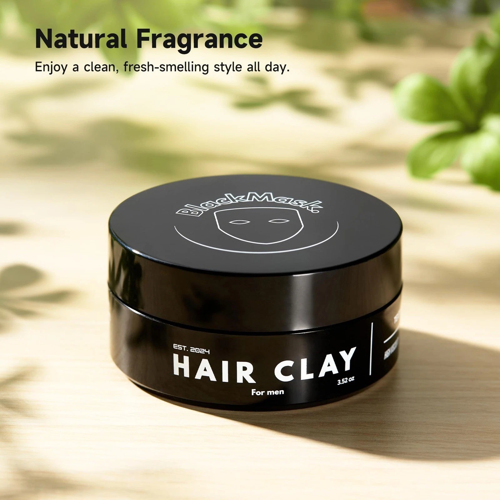 BlackMask Hair Clay for Men (3.52 oz) Matte 3.5 Ounce (Pack of 1), Grey