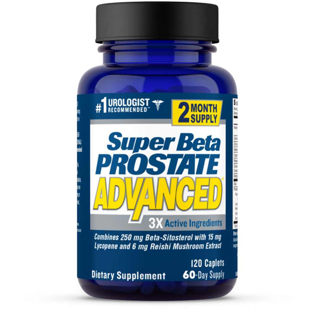 Super Beta Prostate Male Supplement with Beta-Sitosterol (120 Caplets) -…