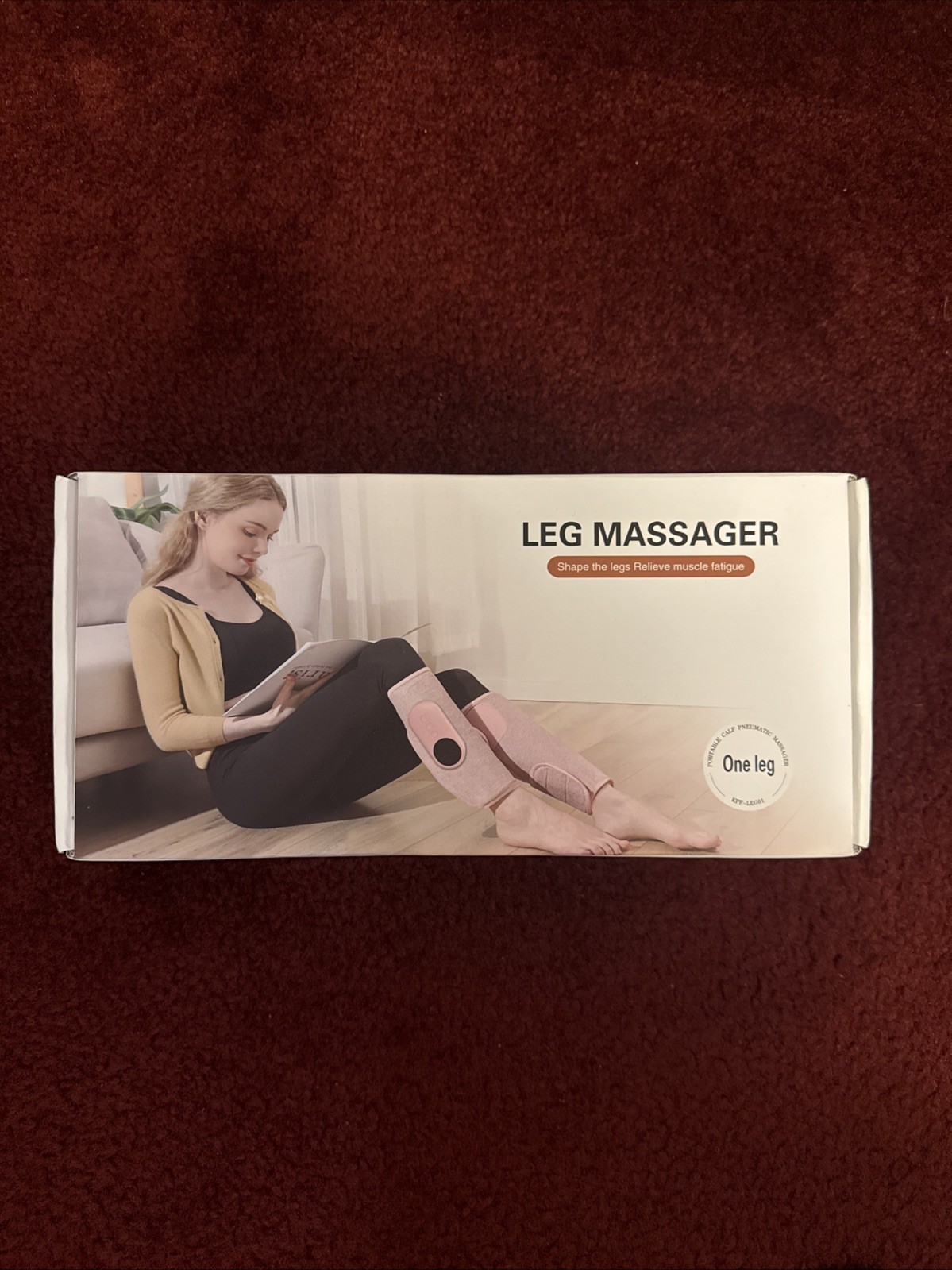 Leg Massager for Circulation, Calf Air Compression Massager with Heat (one leg)
