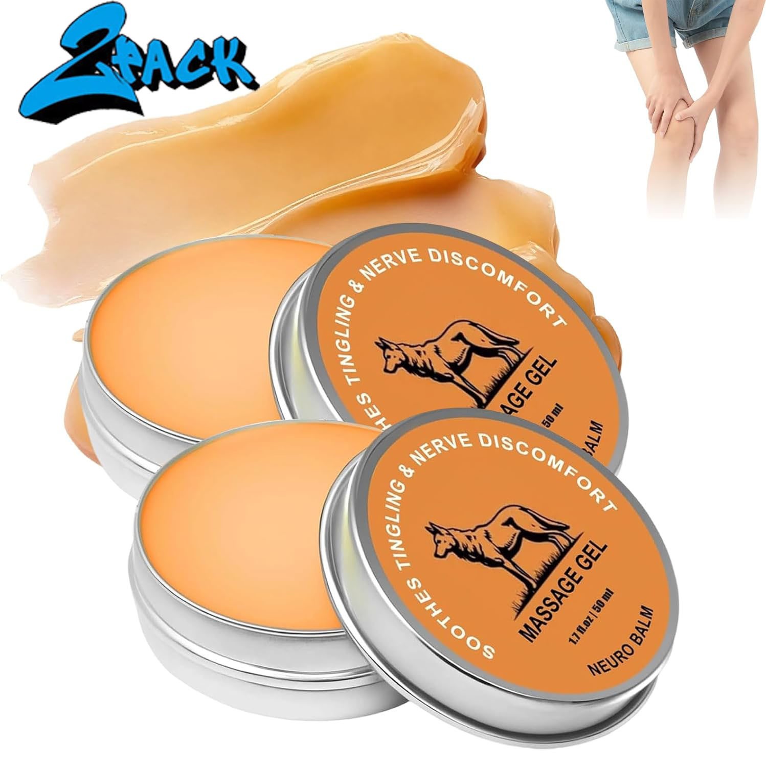 2PCS Neuro Balm, Joint Care Soothing Cream,Herbal Cooling Soothing Cream – 20%