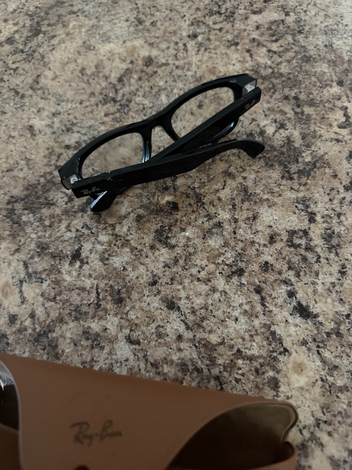 Ray-Ban Unisex Black Full Rim Solid Plastic Eyeglasses Frames with Case