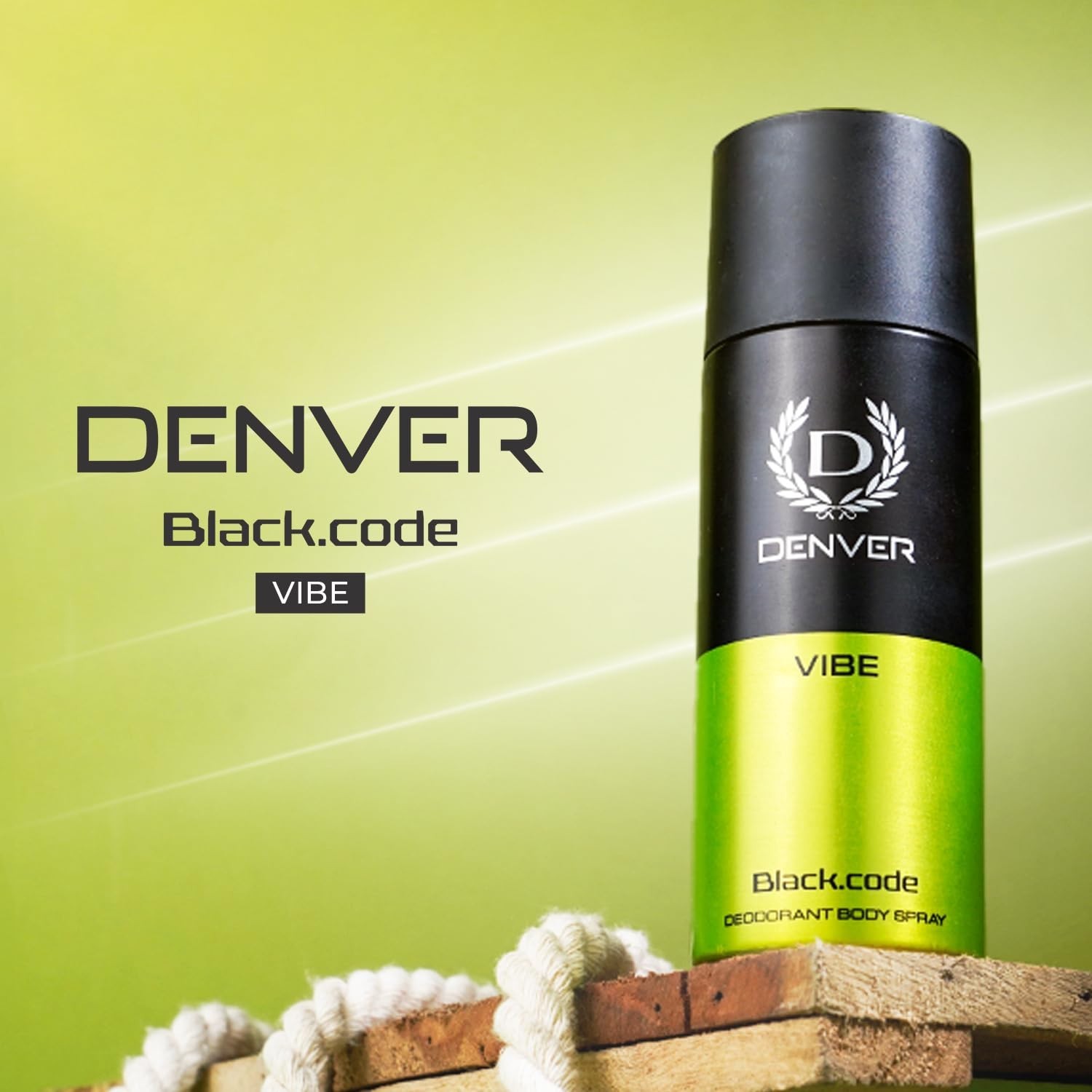 Denver Black Code, Goat & Vibe Deodorant for Men,150ML Each, Pack of 3|