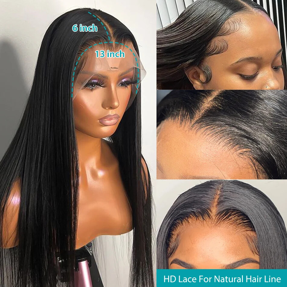 Transparent Swiss Hd 360 Lace Frontal Wig 100% Virgin Full Lace Human Hair Wig