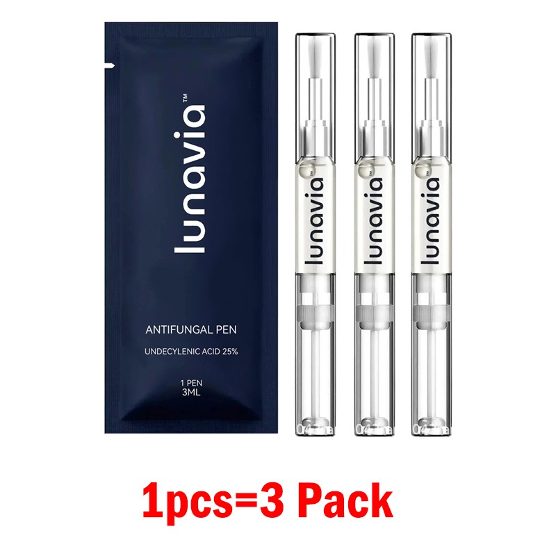 15/6/3PCS Lunavia Antifungal Pen 25% Undecylenic Acid – Toenail Fungus Treatment