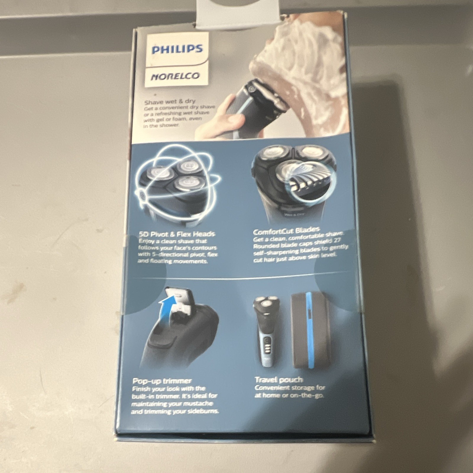 Philips Norelco Shaver 3500 Wet/Dry 3-Head Rotary Shaver Pop-Up Trimmer