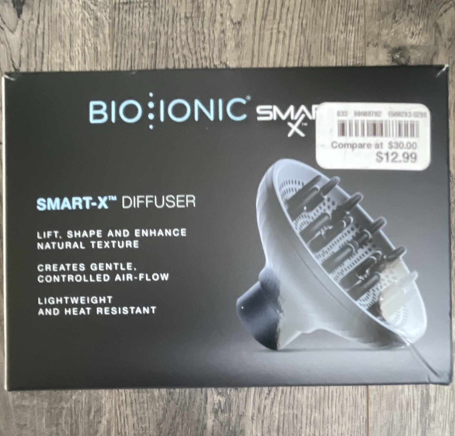 Bio Ionic SMART-X Heat Resistant Diffuser Hair Dryer Attachment Black Curly