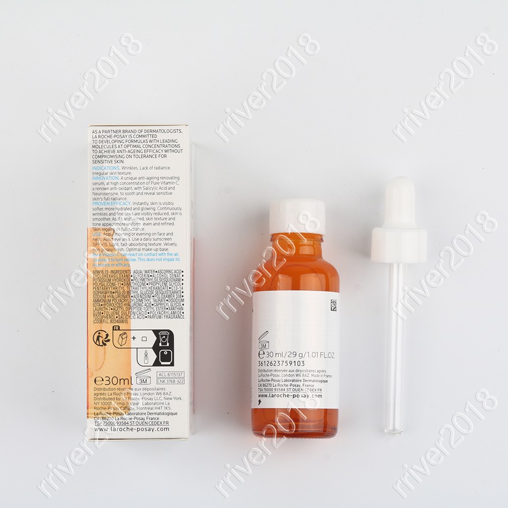 La Roche-Posay 10% Pure Vitamin C Serum Anti-Wrinkle and Anti-Aging 1pack US