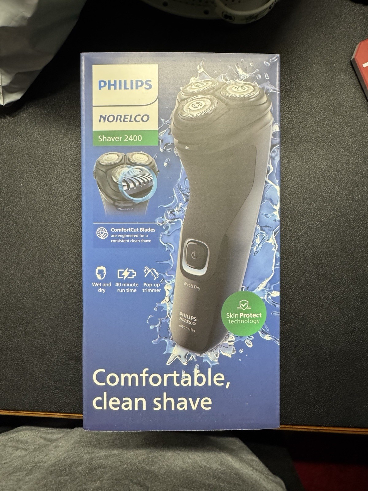 Philips Norelco Shaver 2400 Series Wet/Dry, Pop-up Trimmer, X3001/90, Black