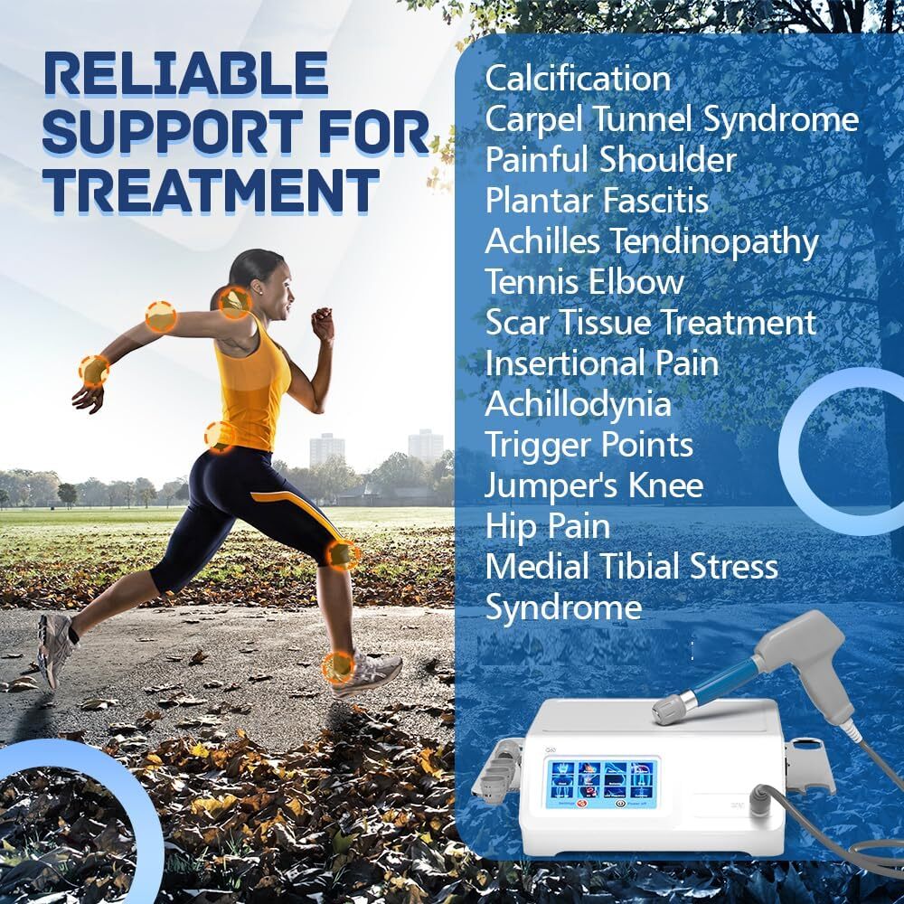 8 Bar ESWT Pneumatic ED Shockwave Therapy Machine Pain Relief ED Treatment