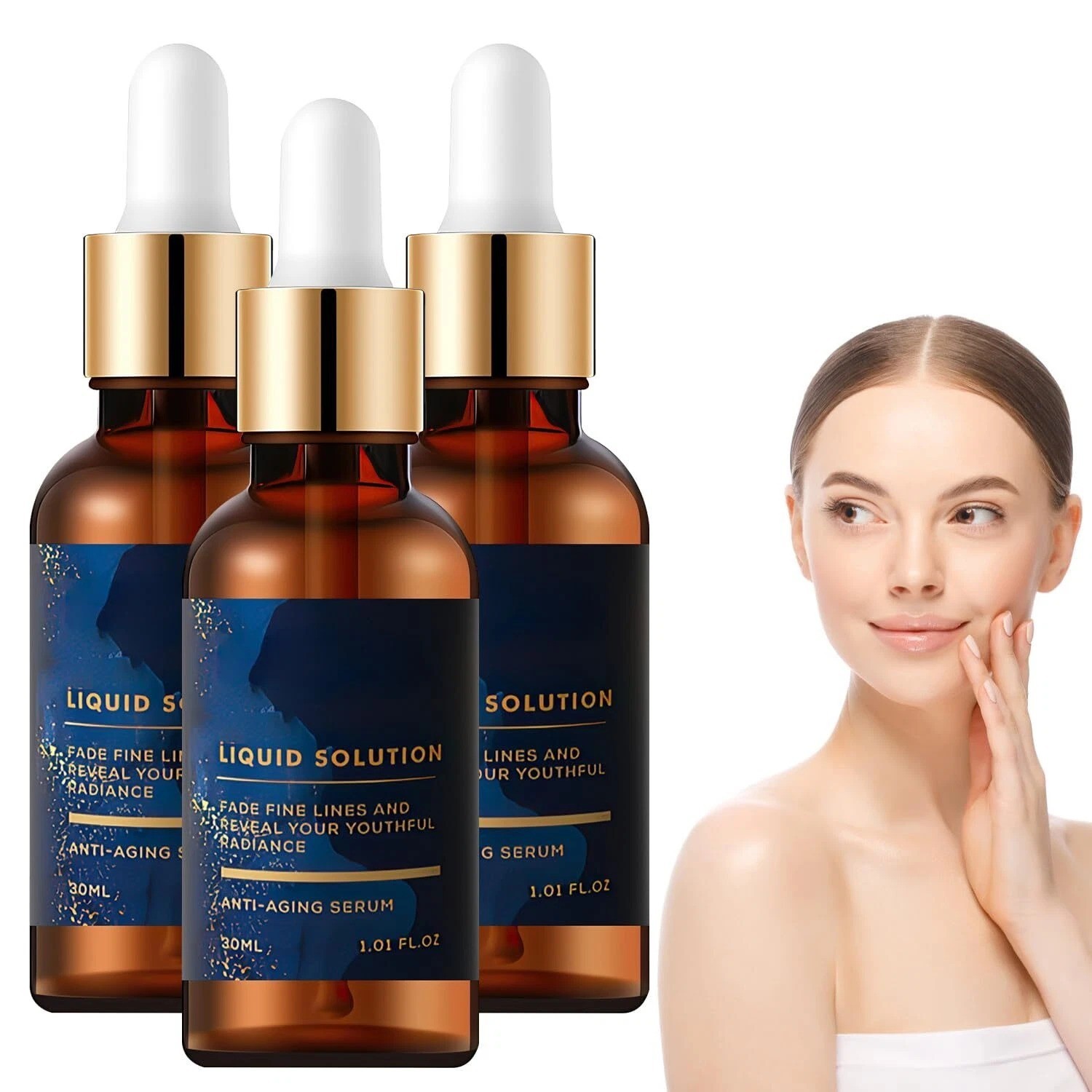 NEW, Olavita Face Serum, Vitamin C & E Serum, Anti Aging Face Tightening (3 Pcs)
