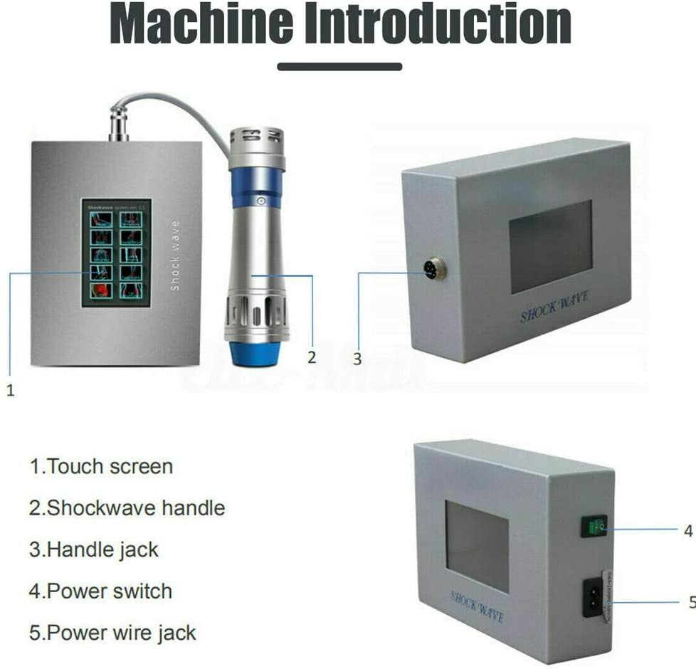 Focused Shock Wave Therapy Machine ED Full Body Muscle Relief & Bone Strength US