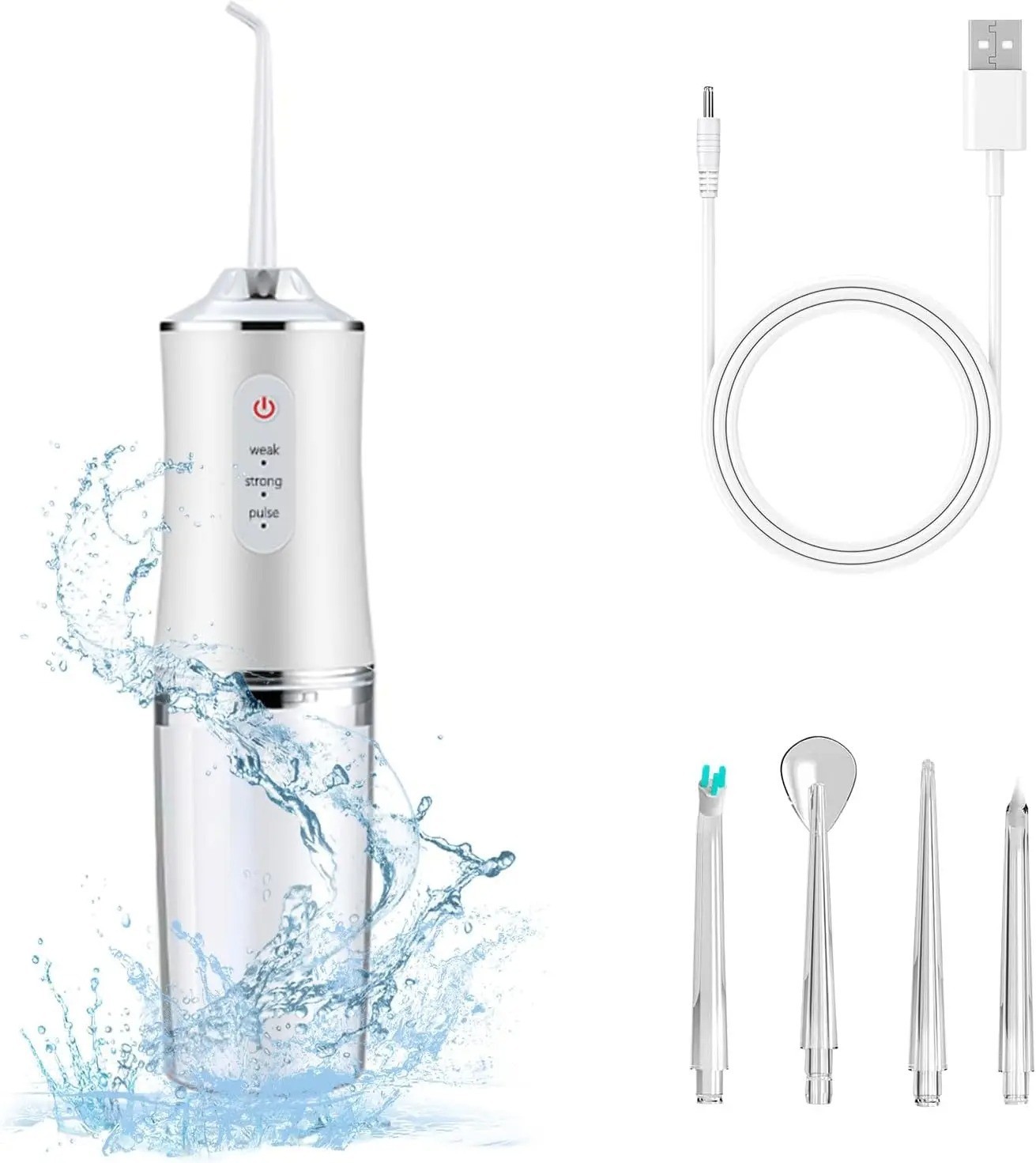 Water Flosser Water Pick Cordless Oral Irrigator Dental Teeth Cleaner
