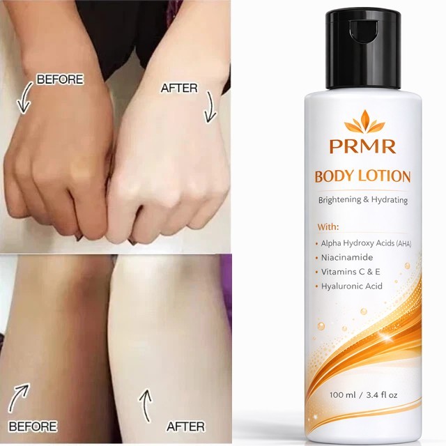 Alpha Hydroxy Acid Body Lotion AHA Face and Body Moisturizer Vitamin Cream 100ml
