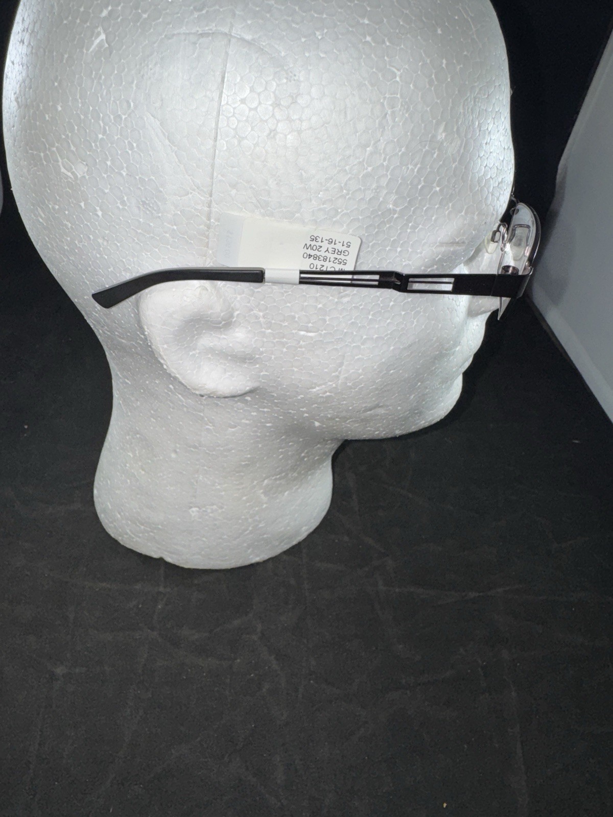 EASYTWIST CT210 20 Grey Mens Rectangle Full Rim Eyeglasses 51-16-135 $136 Retail