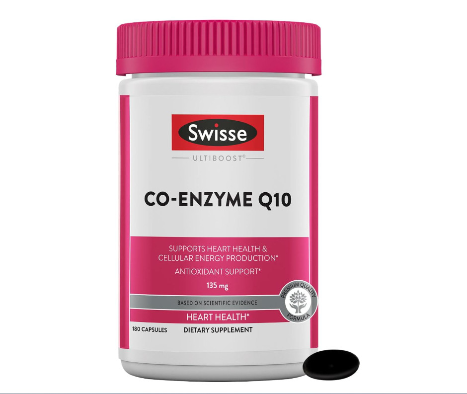 Swisse CoQ10 Supplement Co-Enzyme Q10 | Coenzyme Q10 Supports Heart Health 180