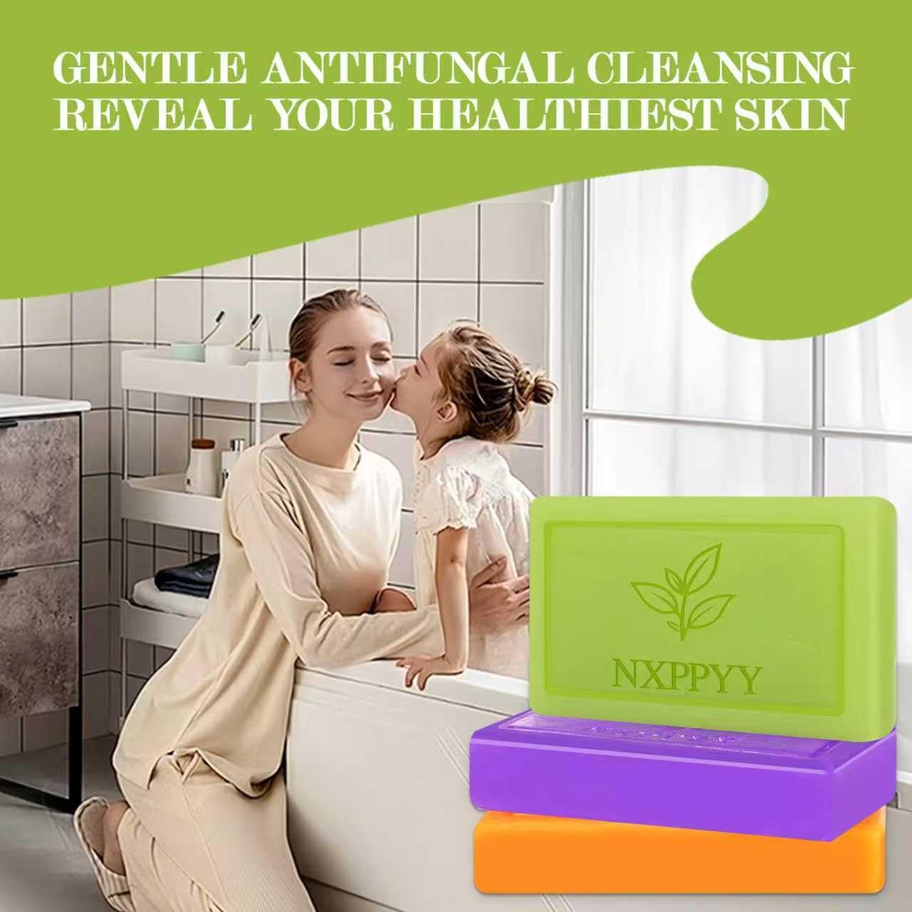 Antifungal Soap Tea Tree Oil Body Face Wash Acne Folliculitis 3Bars 8.46oz