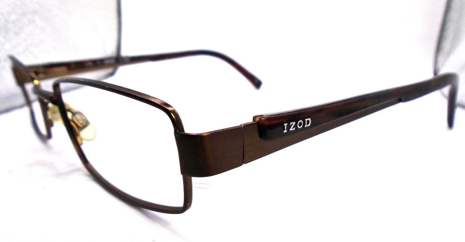 IZOD 392 Bronze 52-18-140 Metal Rectangle Eyeglasses Frames