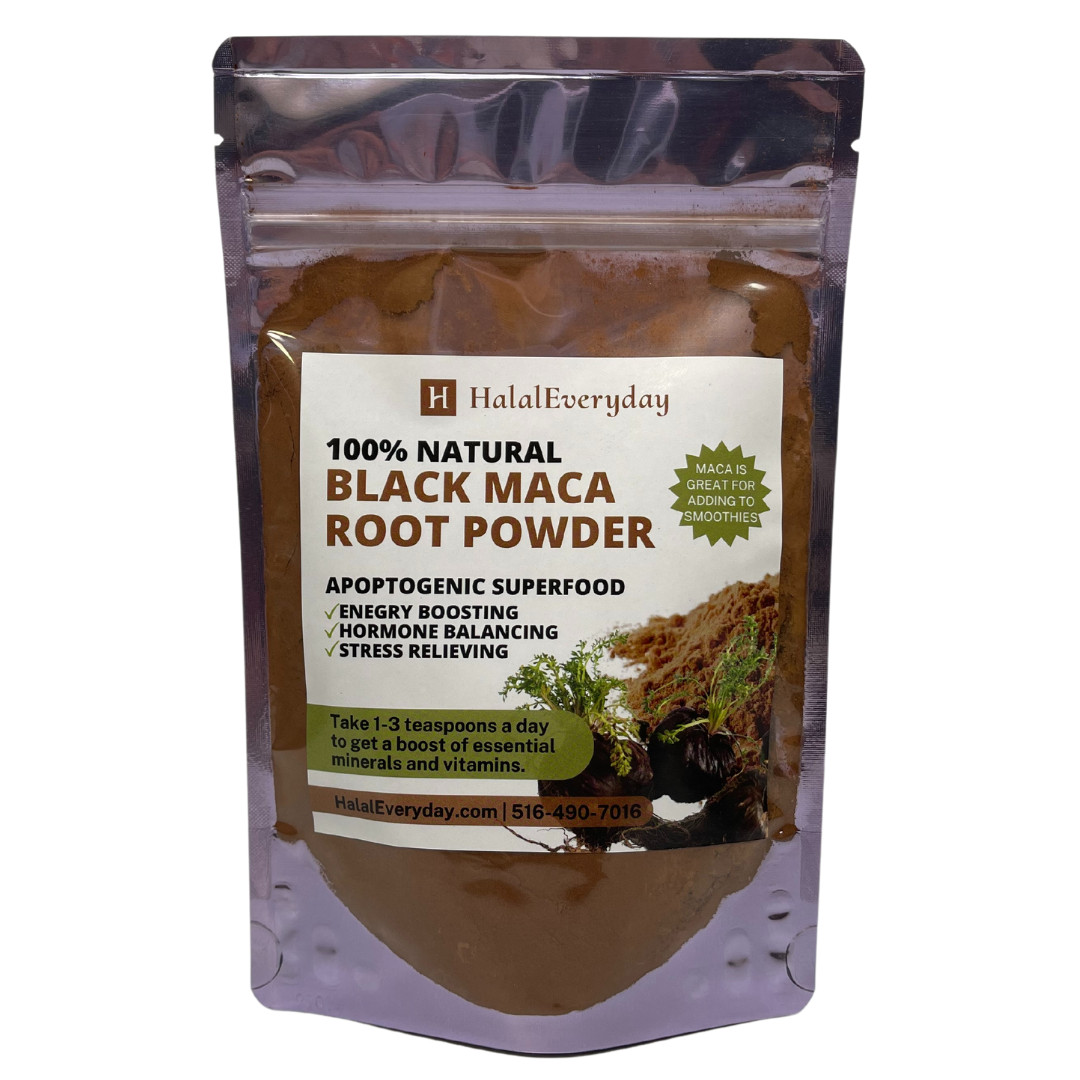 Maca Root Powder Black Raw Pure Natural NonGMO Peruvian Superfood Bulk