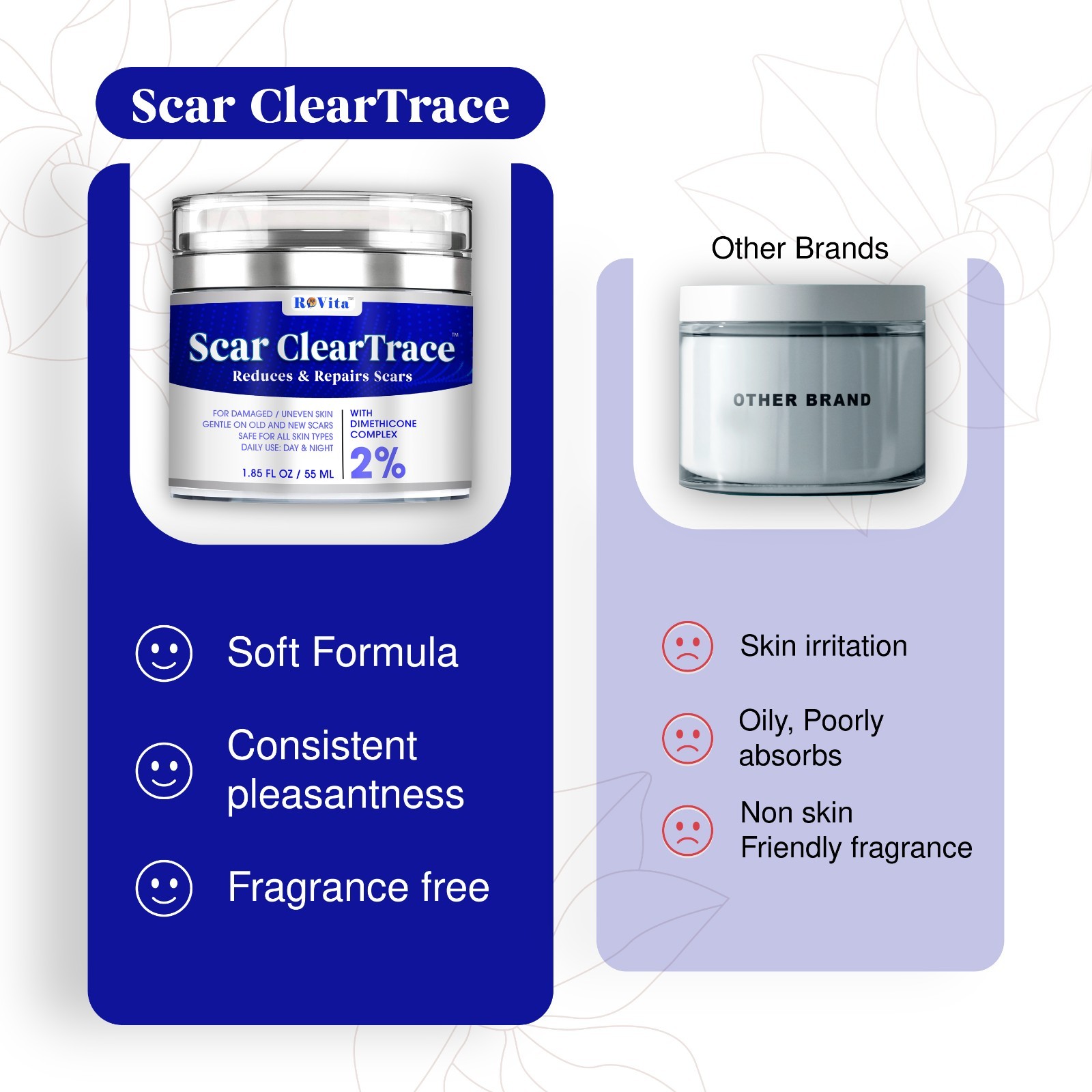 Scar Removal Cream – Old Scars Stretch Mark Spots, Surgery, Burn, Injury Scar
